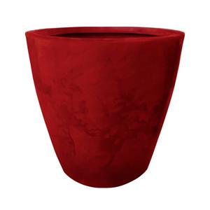 Vaso Minas Pérola Oval de Polietileno Vermelho - 48x50cm