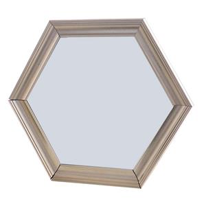 Espelho Hexagonal Bela Flor 10681 - Dourado