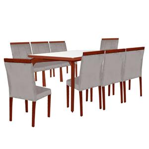 Mesa de Jantar Jope Bougainville com 8 Cadeiras