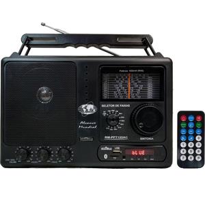 Rádio Portátil Motobras RM-PFT122AC FM AM com 12 Faixas USB Bluetooth