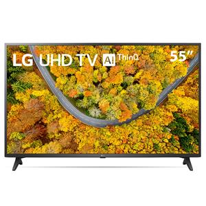 Smart TV LED LG 55' 55UP7550 UHD 4K HDR Wi-Fi Inteligência Artificial ThinQAI Bluetooth 2 HDMI 1 USB Controle Smart Magic