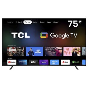 Smart TV LED TCL 75 HDR 4K 75P735 Google TV Dolby Vision Wi-Fi Comando de Voz Bluetooth 3 HDMI 1 USB